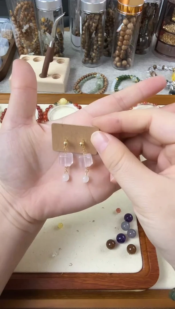 未镶嵌和田玉耳饰原创DIY设计款耳饰