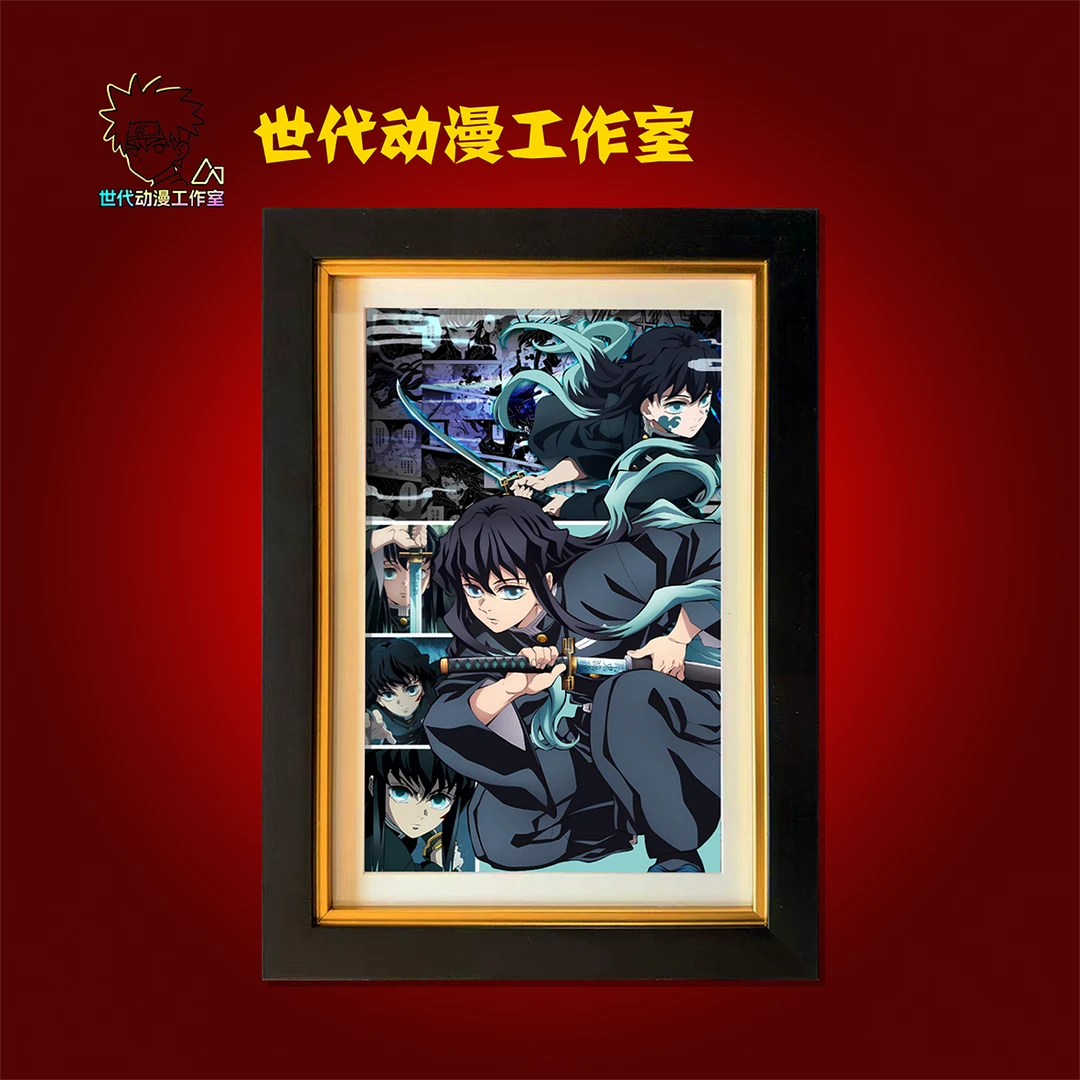【鬼灭】时透无一郎立体镂空装饰画摆件T0065