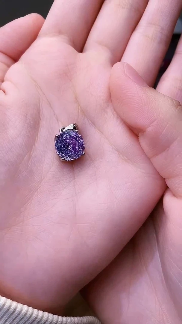 颈饰银S925镶嵌紫晶111