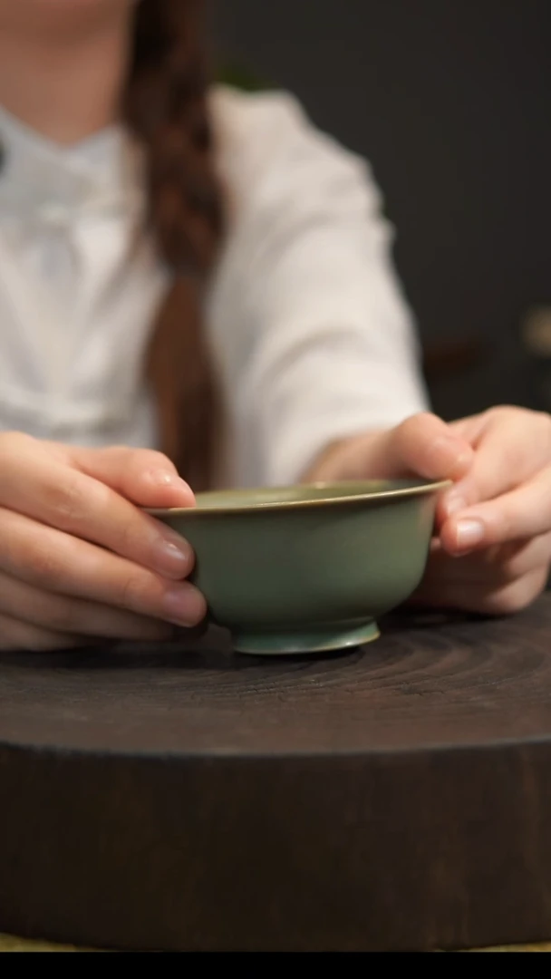 杯子压手杯 汝州原产地  原矿老釉
