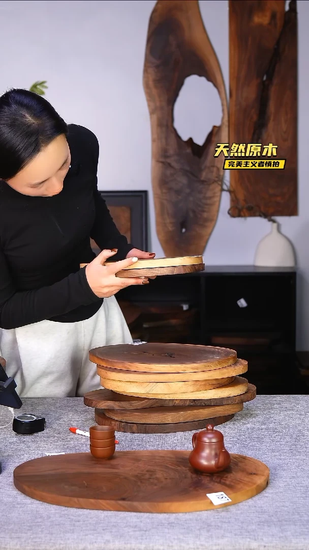 木叶*?北美黑胡桃原木.干裂疤结不属于商品质量问题完美主义