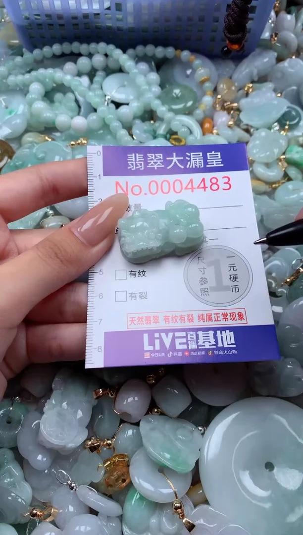 翡翠未镶嵌吊坠(不含链)4483