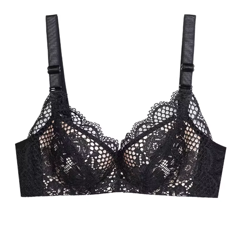 夏娃之秀正品蕾丝性感内衣女非海绵硅胶上薄下厚杯型聚拢上托罩杯