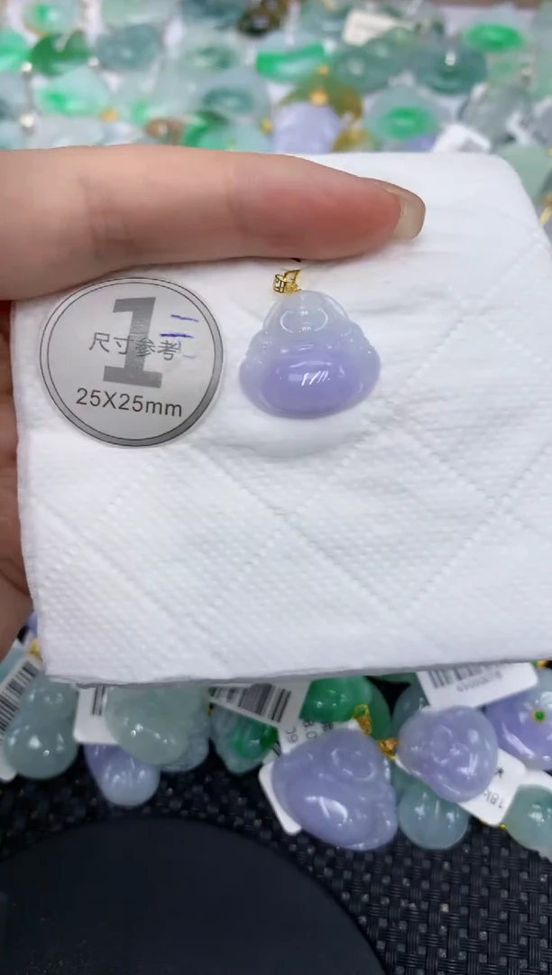 翡翠18K金镶嵌颈饰1111111