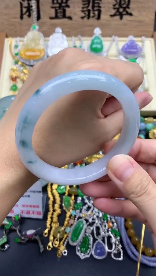 翡翠手镯未镶嵌220-春日珠宝