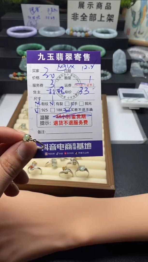 颈饰银S925镶嵌翡翠N**x买断