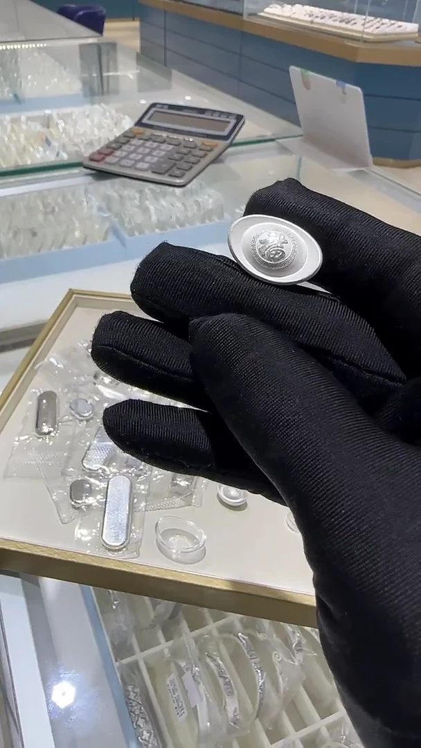 珐琅足银20克版实心元宝