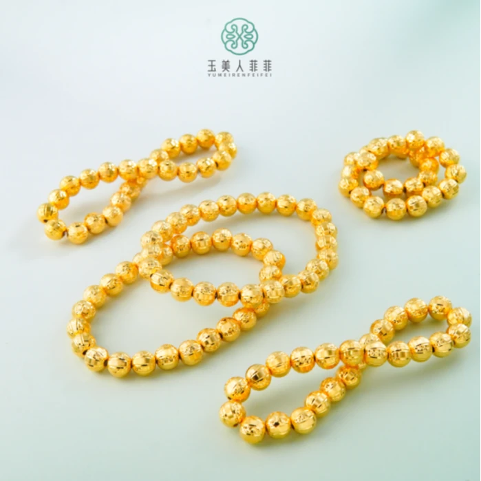 足银手链 石惑珠宝~足银雪花猫眼手串约8mm~多样性发一