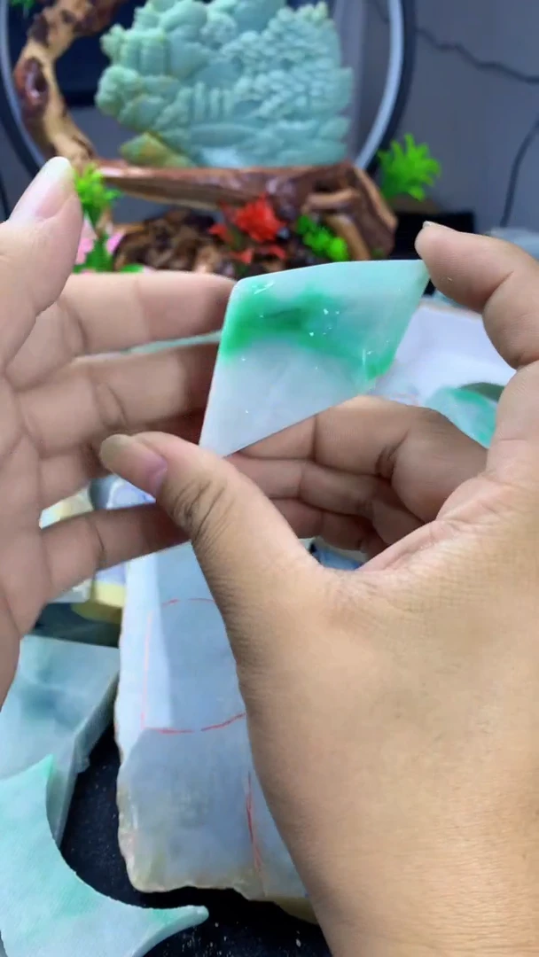 翡翠裸石翡翠a货