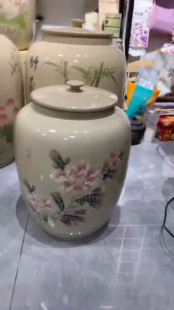 三号白泥茶缸牡丹