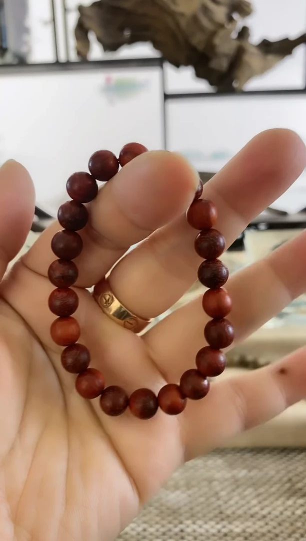【闪购商品】铁木豆（红檀）无事牌巴西猫眼红檀8MM单圈