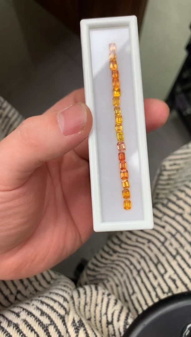 【闪购商品】蓝宝石裸石未镶嵌9-23 黄蓝宝裸石