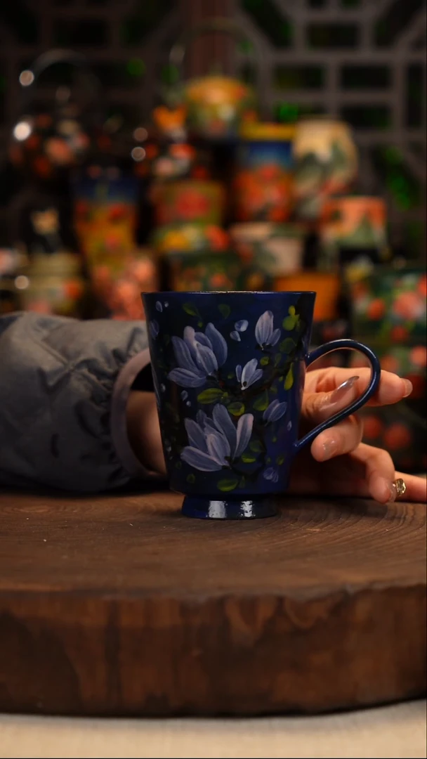 油画   釉下彩    杯子