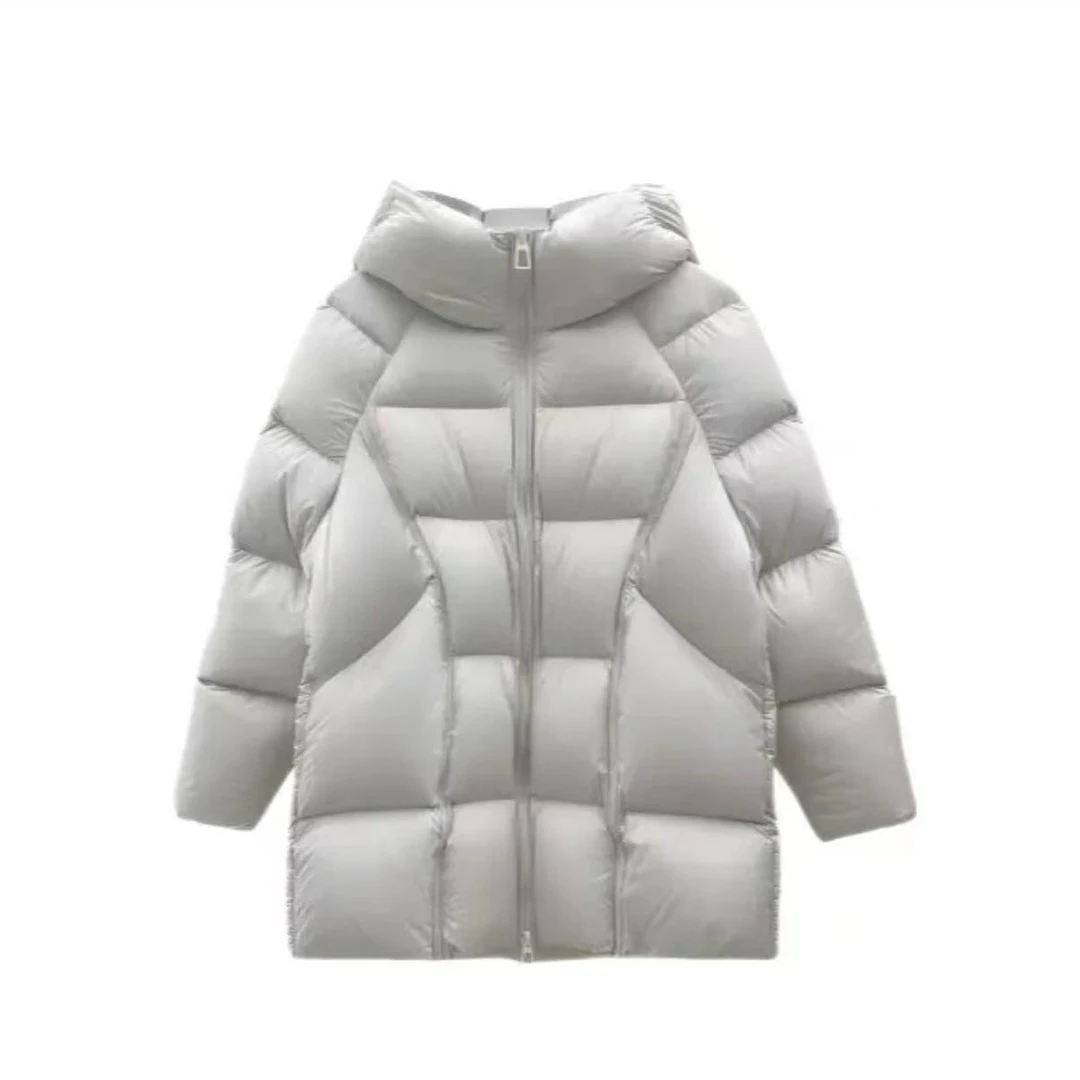 【轻奢】新国标90白鹅绒羽绒服短款女泡芙云朵面料洋气百搭保暖01