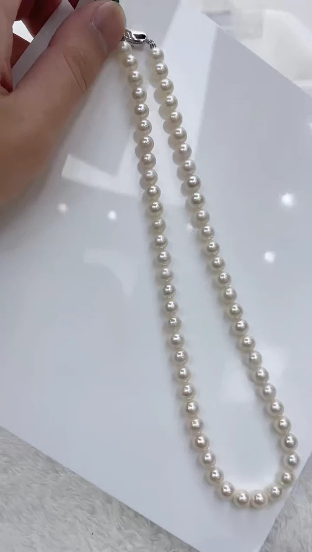 【闪购商品】海水珍珠颈饰银S925镶嵌海水珍珠项链