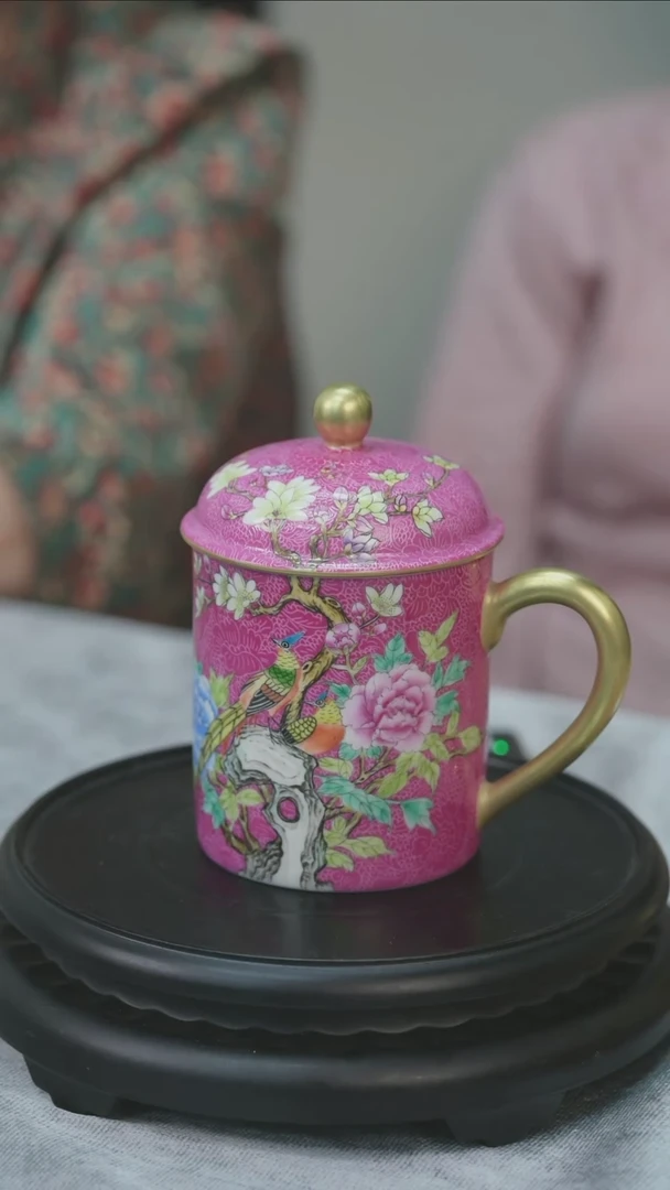 摆件景德镇张文月扒花专场0174