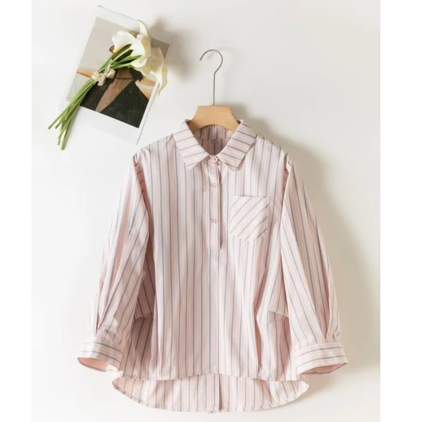 夏季搭配牛仔设计师款衬衫宽松舒适潮牌时尚休闲薄款上衣百搭长袖