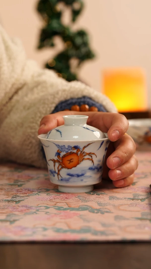 【闪购商品】望玉二甲传胪斗彩盖碗