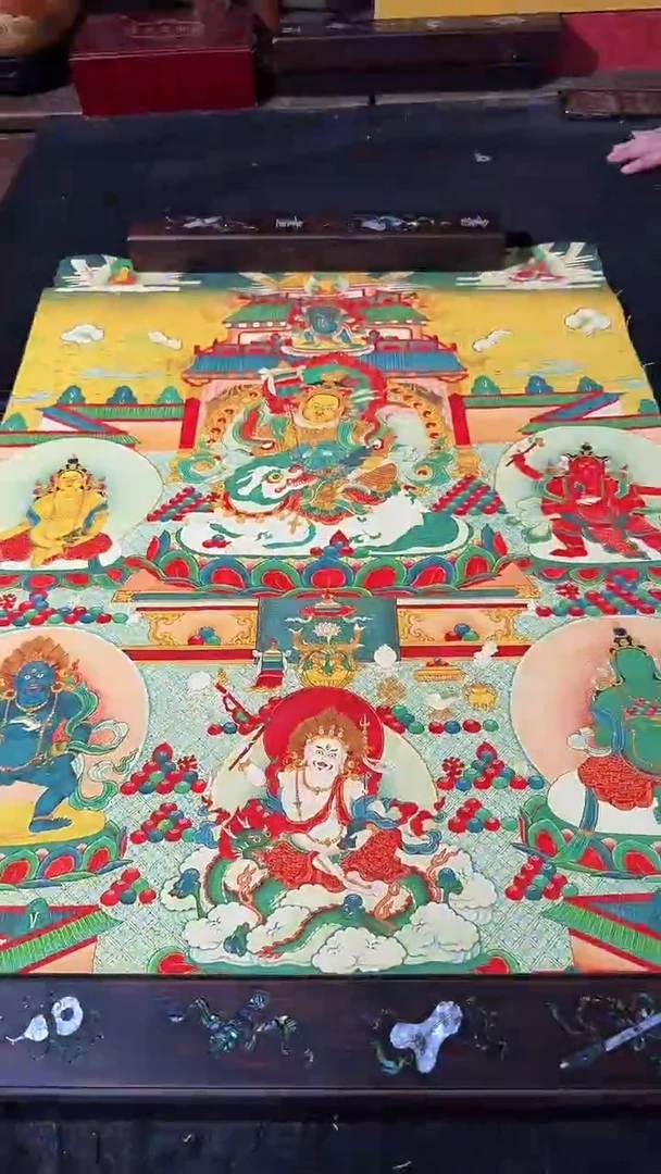卷轴画藏式珍藏彩绘艺术馆59