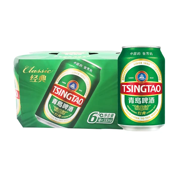 青岛经典11度啤酒 330ml*6