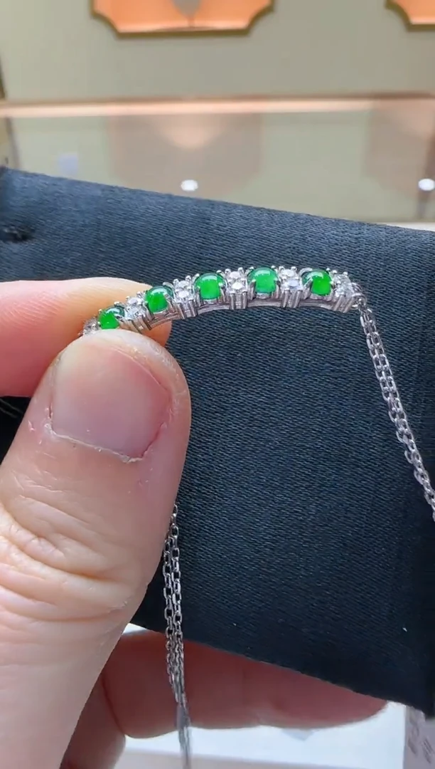 【闪购商品】翡翠手链银S925镶嵌多样性团购发一件