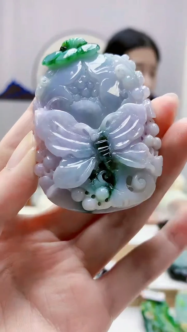 未镶嵌定制翡翠4812zm-毛货挂件38