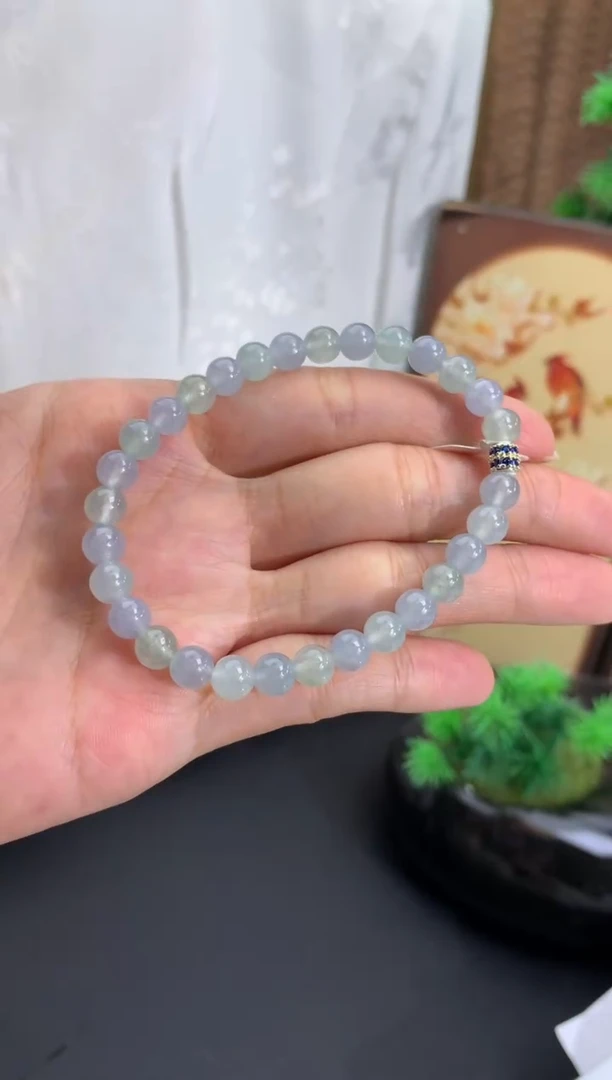 未镶嵌手串翡翠卡6mm