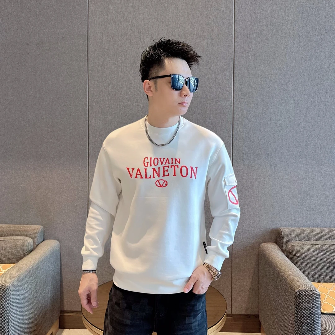 2025秋冬男士潮牌宽松痞帅慵懒风卫衣时尚休闲百搭圆领长袖套头