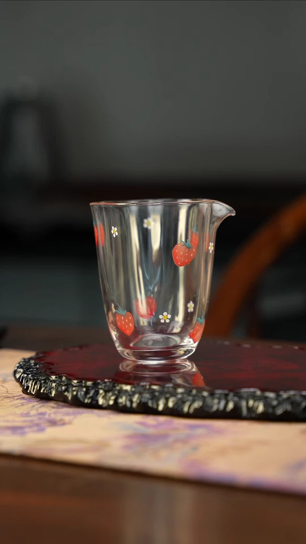 纯手工手绘高硼硅公道杯2