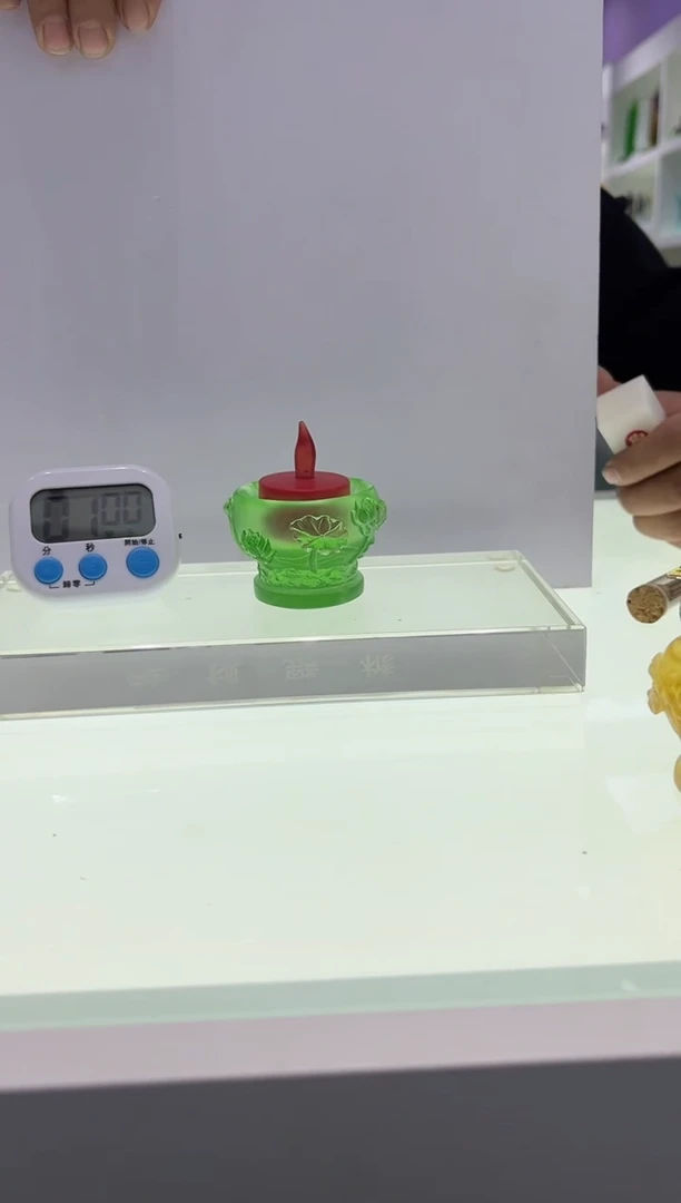 【闪购商品】泥塑古法琉璃烛台摆件