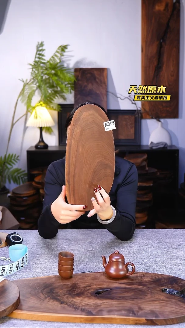 木北美黑胡桃原木.干裂疤结不属于商品质量问题完美主义者慎拍