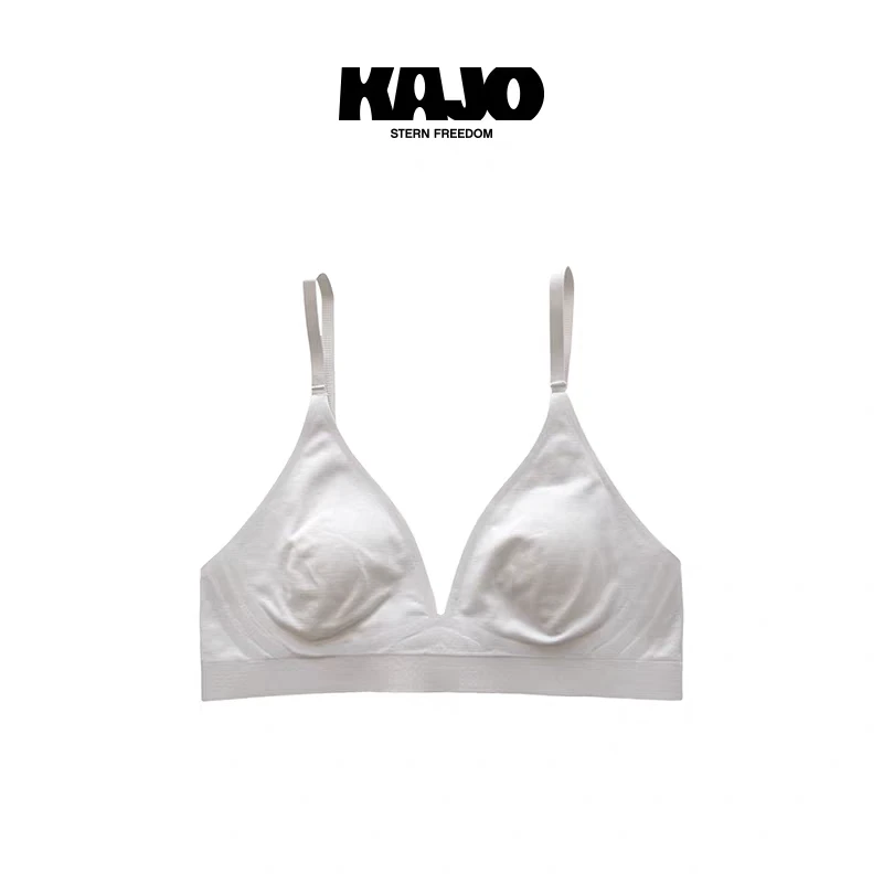 KAJO  25新品法式无痕三角杯文胸一体胸垫无钢圈内衣25SAW017