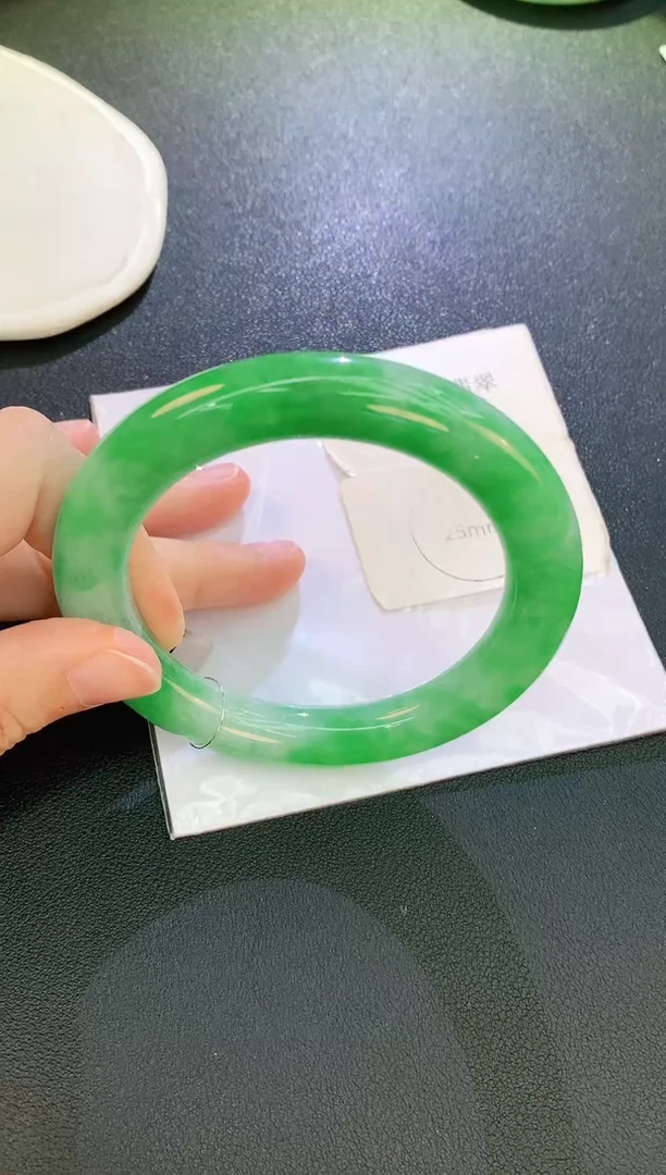 翡翠手镯未镶嵌用****1赠礼盒证书 麦麦