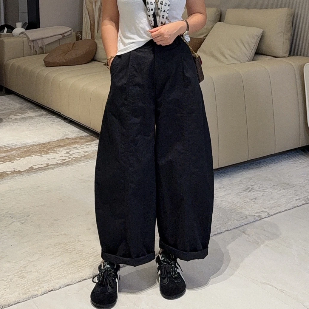 贝姐同款【时尚九分弯刀裤】秋季新款~韩系后腰松紧弯刀休闲裤6226