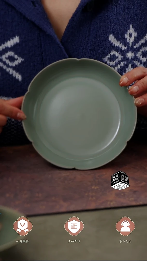 【闪购商品】杯国非遗大师王君子烤款葵口洗