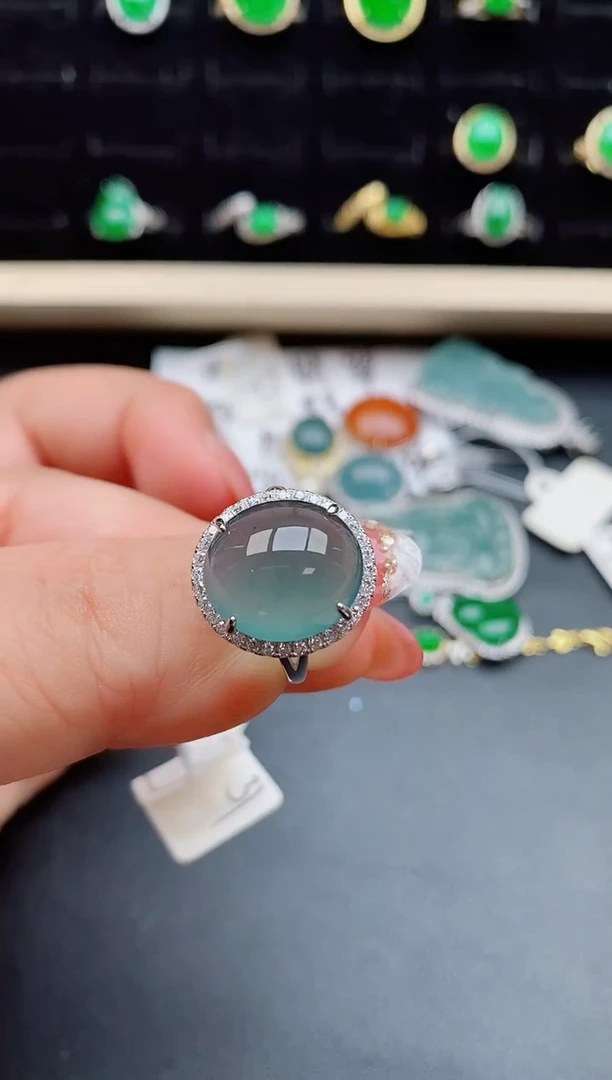 【闪购商品】翡翠戒指银S925镶嵌12121212