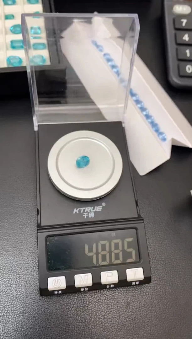 合成（培育）石榴石裸石未镶嵌培育帕拉伊巴冰裂