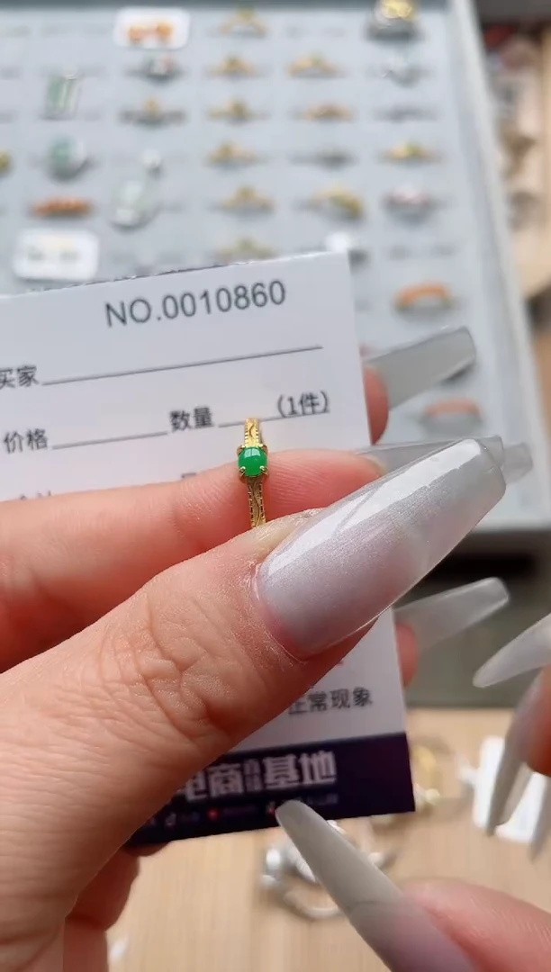 【闪购商品】翡翠戒指银S925镶嵌、、