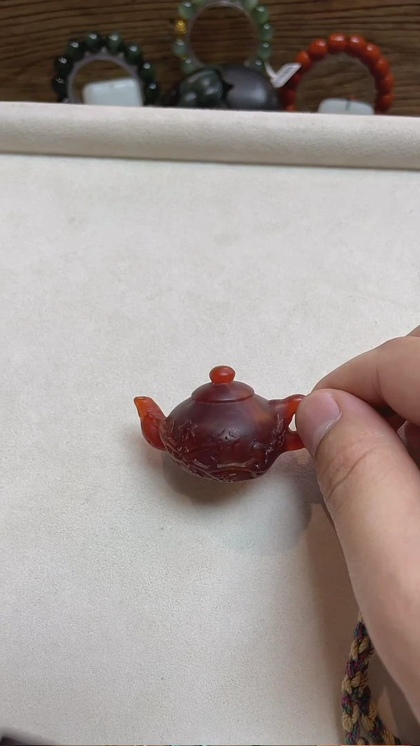 玛瑙/玉髓1未镶嵌把把壶