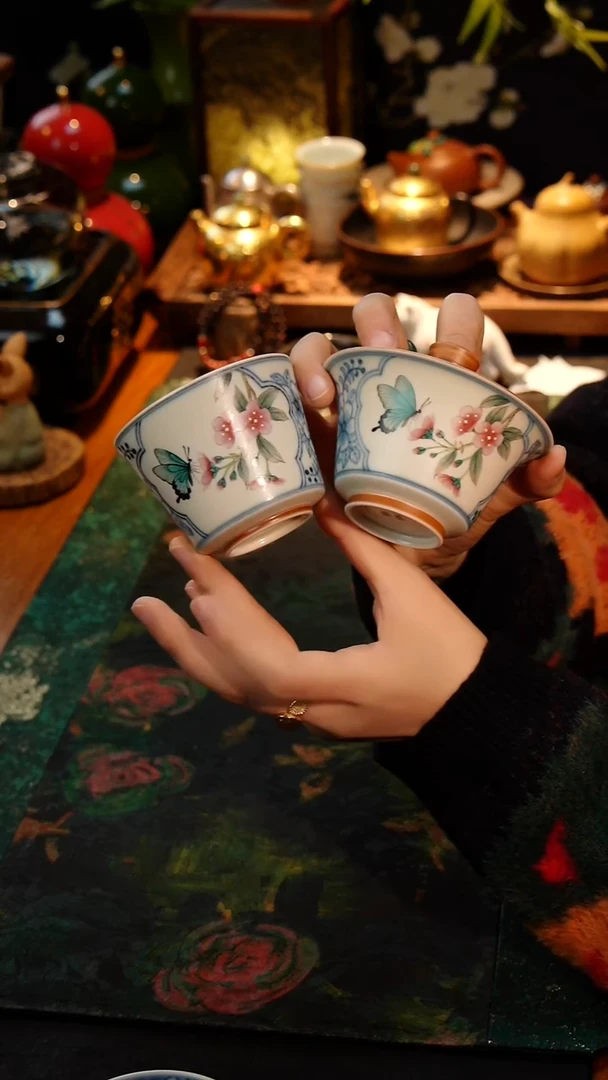 茶器丹主人杯+盖碗两件套