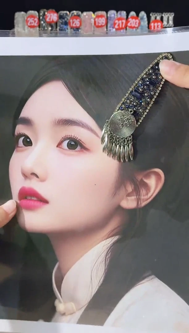 仿水晶铁合金413原创发夹一对