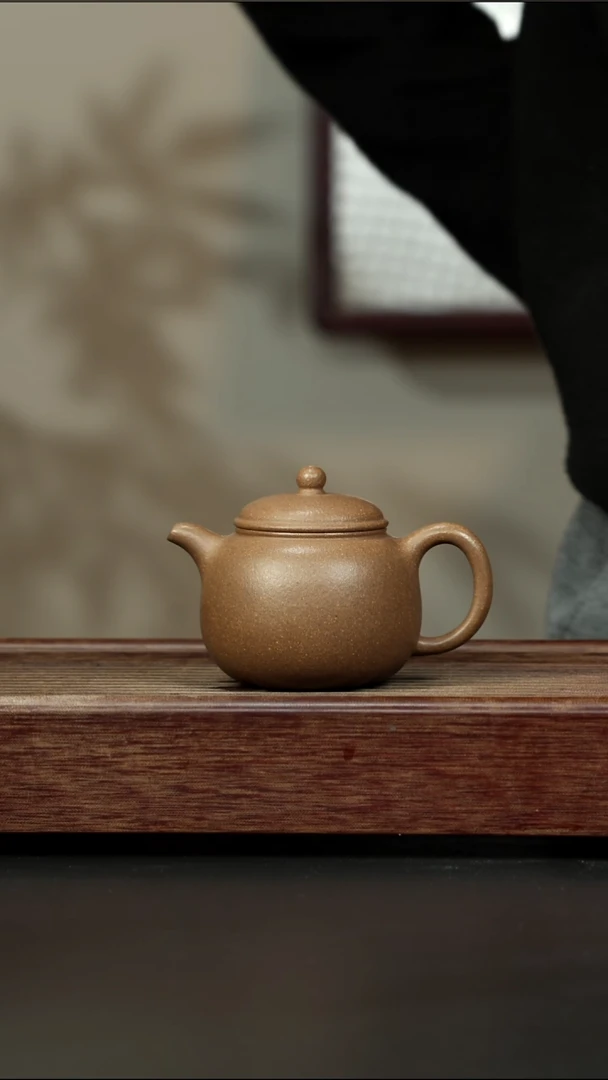 茶壶紫砂芝麻绿 大匏樽 220cc左右
