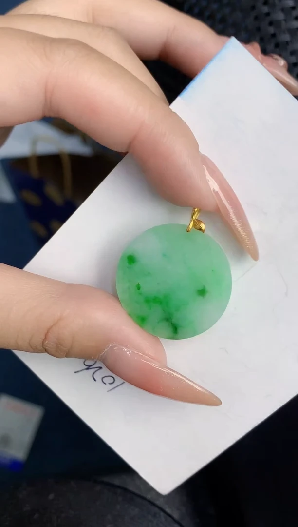 【闪购商品】翡翠颈饰18K金镶嵌000000000