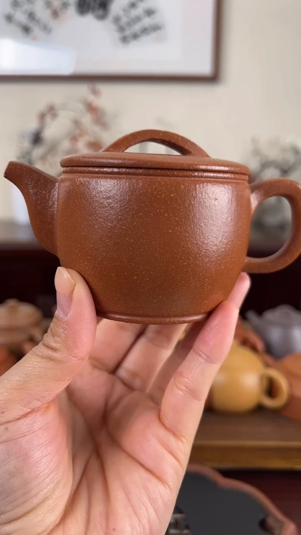 【闪购商品】紫砂茶壶黄降坡汉瓦壶150CC