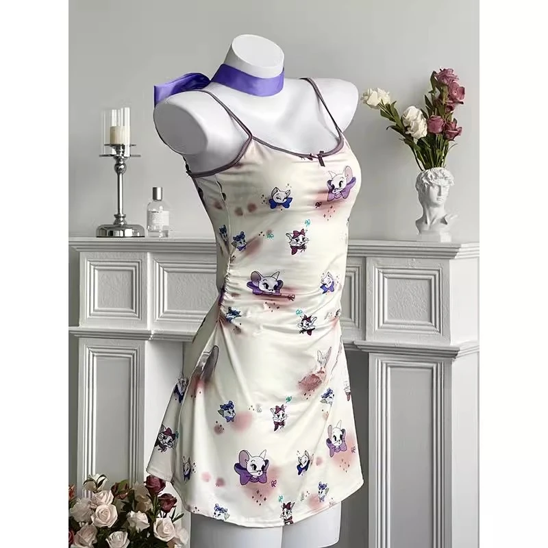 「汤姆的梦中情人」纯欲睡衣女新款性感修身显瘦吊约会战袍显瘦睡裙