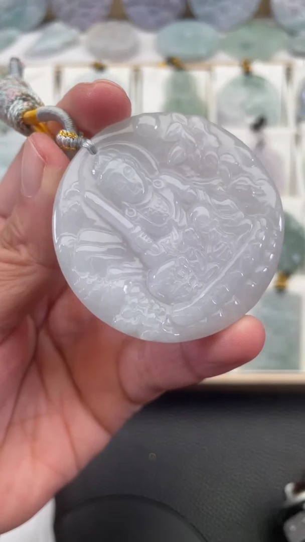 颈饰未镶嵌翡翠天然缅甸翡翠A货382