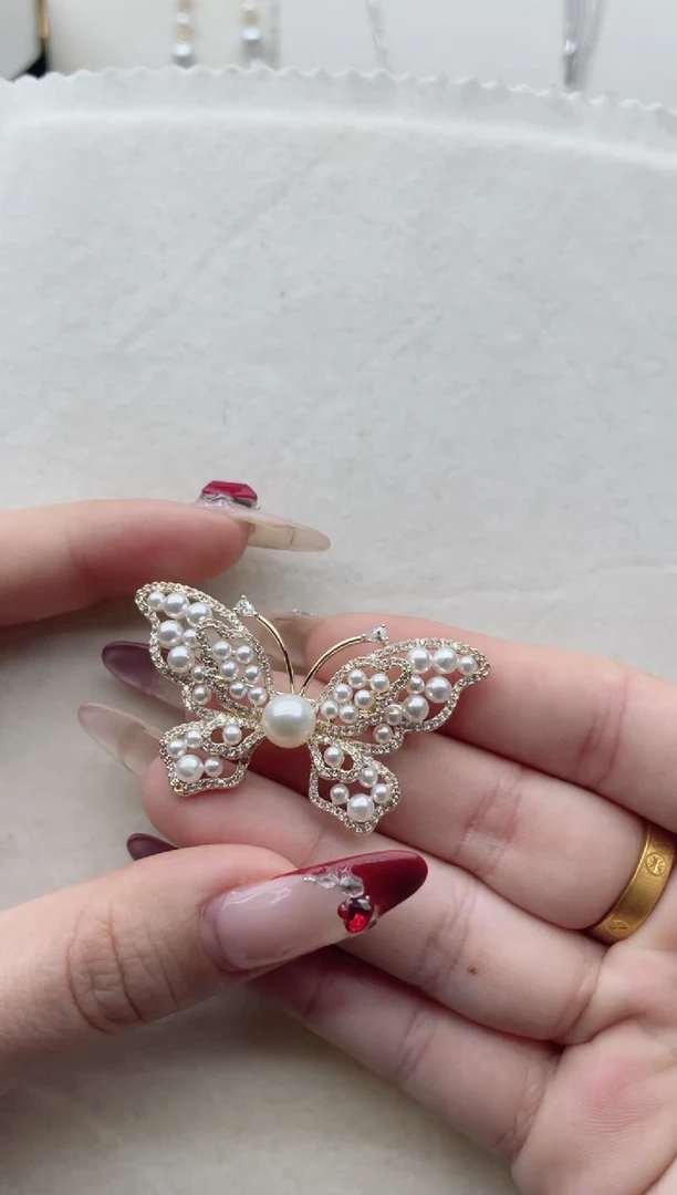 【闪购商品】海水珍珠胸针未镶嵌A24