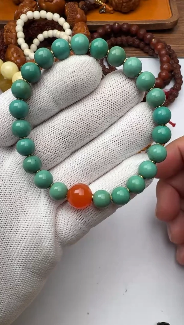 未镶嵌绿松石手链绿松