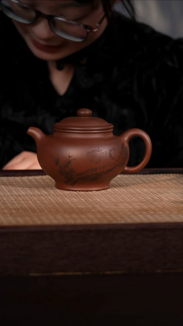 茶壶紫砂紫泥 380cc