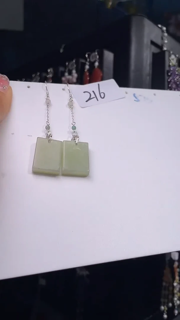 银S925镶嵌耳饰紫晶喜欢拍